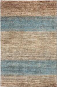 Tappeto Cromopura Geometrico Marrone Azzurro 202x309 Cm