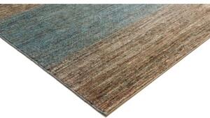 Tappeto Cromopura Geometrico Marrone Azzurro 202x309 Cm