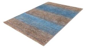 Tappeto Cromopura Geometrico Blu Marrone 155x213 Cm