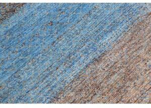 Tappeto Cromopura Geometrico Blu Marrone 155x213 Cm