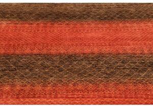 Tappeto Cromopura Geometrico Marrone Scuro Rosso 199x237 Cm