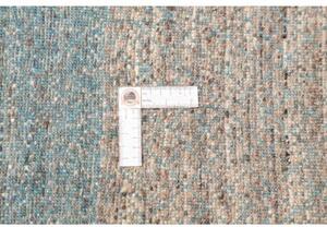 Tappeto Cromopura Geometrico Marrone Azzurro 202x309 Cm