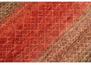 Tappeto Cromopura Geometrico Marrone Rosso Mattone 170x253 Cm