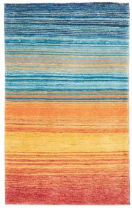 Tappeto Cromopura Geometrico Blu Arancione 94x152 Cm