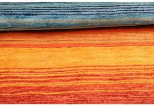 Tappeto Cromopura Geometrico Blu Arancione 94x152 Cm