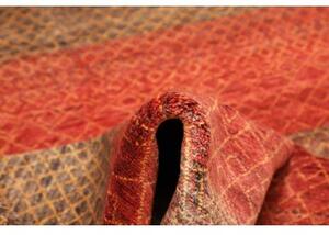 Tappeto Cromopura Geometrico Marrone Rosso Mattone 170x253 Cm