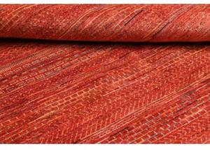 Tappeto Cromopura Geometrico Rosso Mattone Arancione 200x241 Cm