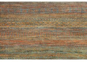Tappeto Cromopura Geometrico Blu Petrolio Terracotta 97x156 Cm