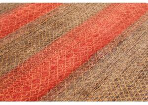 Tappeto Cromopura Geometrico Marrone Rosso Mattone 170x253 Cm