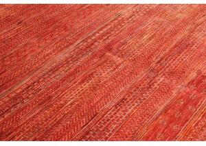 Tappeto Cromopura Geometrico Rosso Mattone Arancione 200x241 Cm