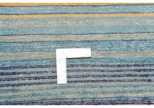 Tappeto Cromopura Geometrico Blu Arancione 94x152 Cm