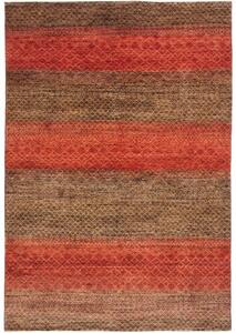 Tappeto Cromopura Geometrico Marrone Rosso Mattone 170x253 Cm