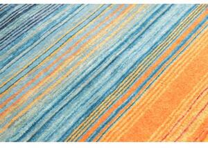 Tappeto Cromopura Geometrico Blu Arancione 94x152 Cm