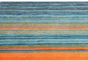 Tappeto Cromopura Geometrico Blu Arancione 94x152 Cm