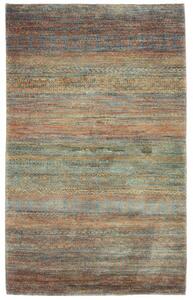 Tappeto Cromopura Geometrico Blu Petrolio Terracotta 97x156 Cm