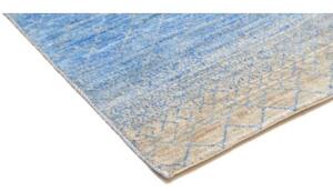Tappeto Cromopura Geometrico Blu Beige 93x153 Cm