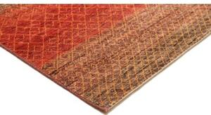Tappeto Cromopura Geometrico Marrone Rosso Mattone 170x253 Cm