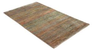 Tappeto Cromopura Geometrico Blu Petrolio Terracotta 97x156 Cm