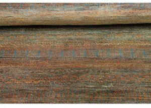 Tappeto Cromopura Geometrico Blu Petrolio Terracotta 97x156 Cm