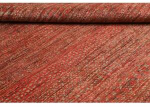 Tappeto Cromopura Geometrico Rosso Ruggine Rosso Mattone 165x250 Cm