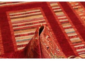 Tappeto Gabbeh Nova Geometrico Rosso Arancione 209x308 Cm