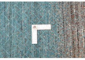Tappeto Cromopura Geometrico Azzurro Marrone 192x296 Cm