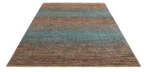 Tappeto Cromopura Geometrico Marrone Blu 197x248 Cm