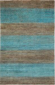 Tappeto Cromopura Geometrico Azzurro Marrone 192x296 Cm