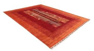 Tappeto Gabbeh Nova Figurativo Rosso Arancione 245x301 Cm