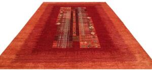 Tappeto Gabbeh Nova Figurativo Rosso Arancione 245x301 Cm