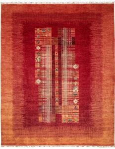 Tappeto Gabbeh Nova Figurativo Rosso Arancione 245x301 Cm