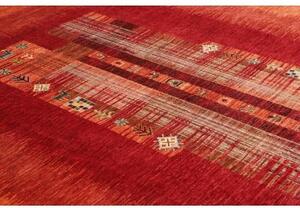 Tappeto Gabbeh Nova Figurativo Rosso Arancione 245x301 Cm