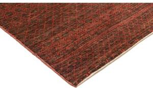 Tappeto Cromopura Geometrico Marrone Scuro Rosso 149x218 Cm