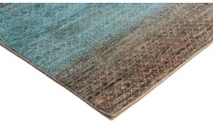 Tappeto Cromopura Geometrico Azzurro Marrone 192x296 Cm