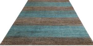 Tappeto Cromopura Geometrico Azzurro Marrone 192x296 Cm