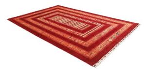 Tappeto Gabbeh Nova Geometrico Rosso Arancione 209x308 Cm