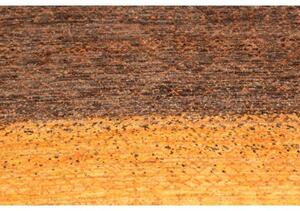 Tappeto Cromopura Geometrico Marrone Ocra Corsia 78x247 Cm