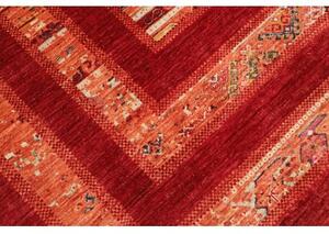 Tappeto Gabbeh Nova Geometrico Rosso Arancione 209x308 Cm