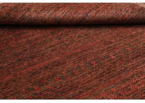 Tappeto Cromopura Geometrico Marrone Scuro Rosso 149x218 Cm