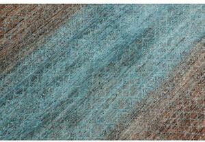 Tappeto Cromopura Geometrico Azzurro Marrone 192x296 Cm