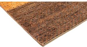 Tappeto Cromopura Geometrico Marrone Ocra Corsia 78x247 Cm