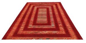 Tappeto Gabbeh Nova Geometrico Rosso Arancione 209x308 Cm