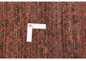 Tappeto Cromopura Geometrico Marrone Scuro Rosso 149x218 Cm