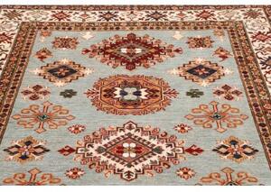 Tappeto Kazak Fine Stilizzato Azzurro Avorio 171x246 Cm