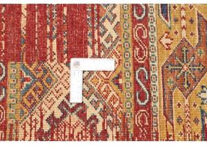 Tappeto Gabbeh Nova Geometrico Rosso Blu 151x199 Cm