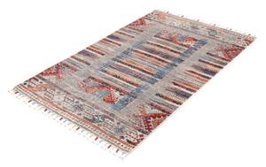 Tappeto Gabbeh Nova Geometrico Grigio Blu 100x149 Cm