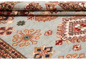 Tappeto Kazak Fine Stilizzato Azzurro Avorio 171x246 Cm