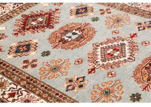 Tappeto Kazak Fine Stilizzato Azzurro Avorio 171x246 Cm
