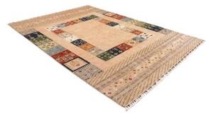 Tappeto Gabbeh Nova Geometrico Beige Multicolore 214x300 Cm