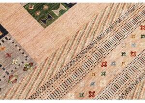 Tappeto Gabbeh Nova Geometrico Beige Multicolore 214x300 Cm
